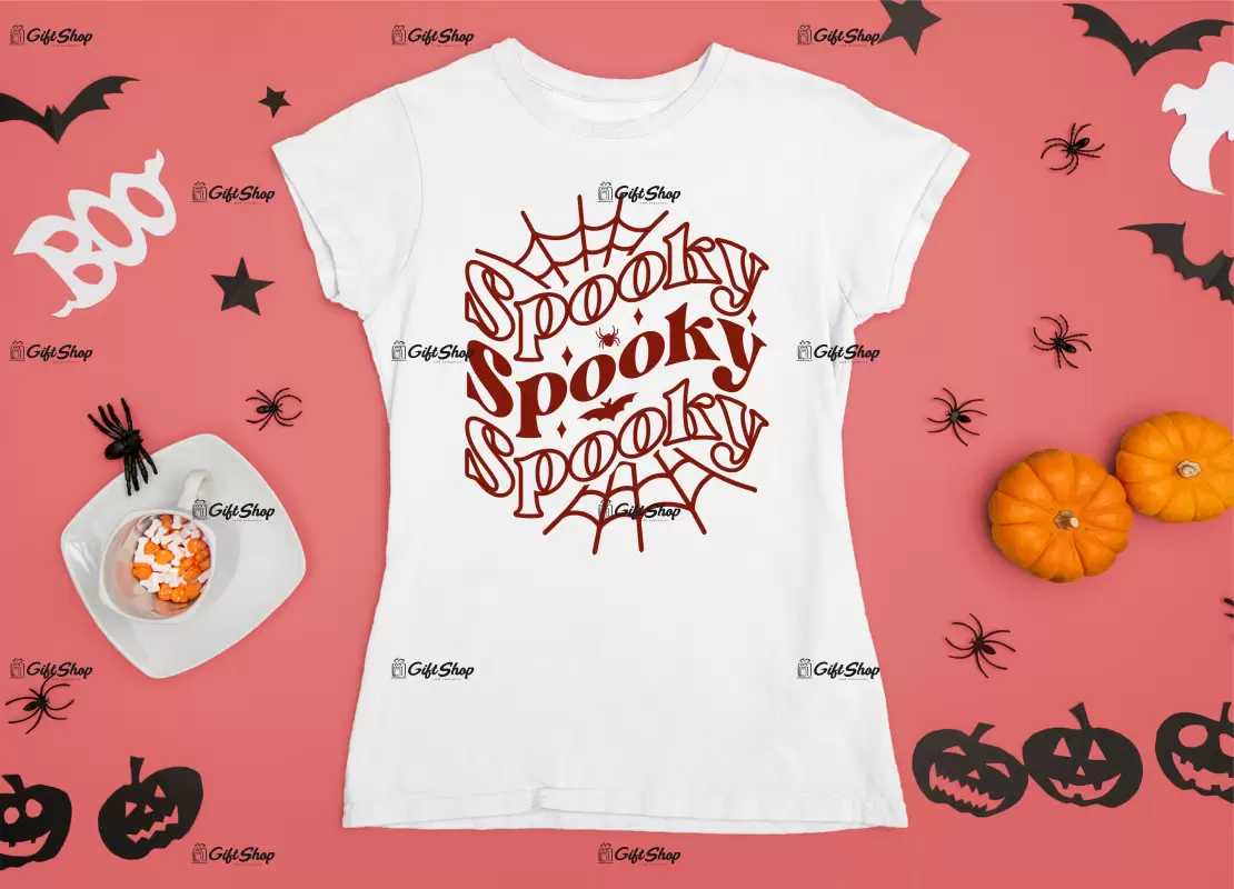 Spooky, tricou cu mesaj.