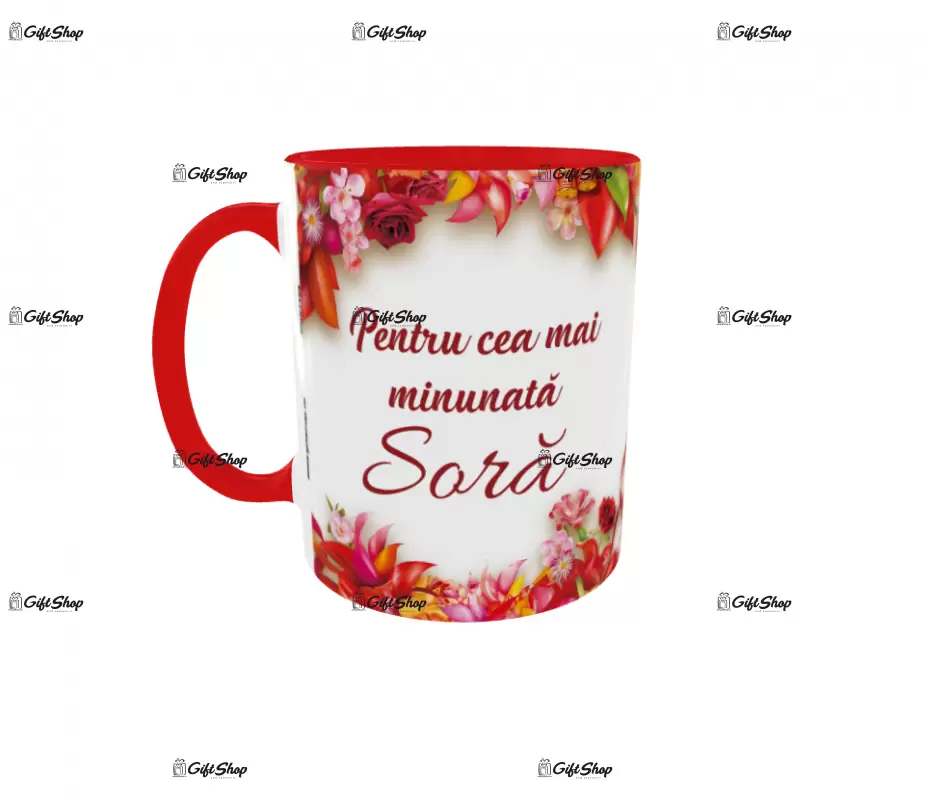 Pentru cea mai minunata sora, cana ceramica, 330ml, cgs1184
