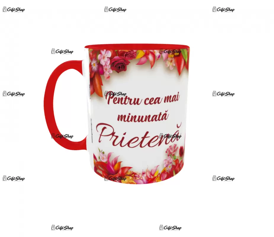Pentru cea mai minunata prietena, cana ceramica, 330ml, cgs1185