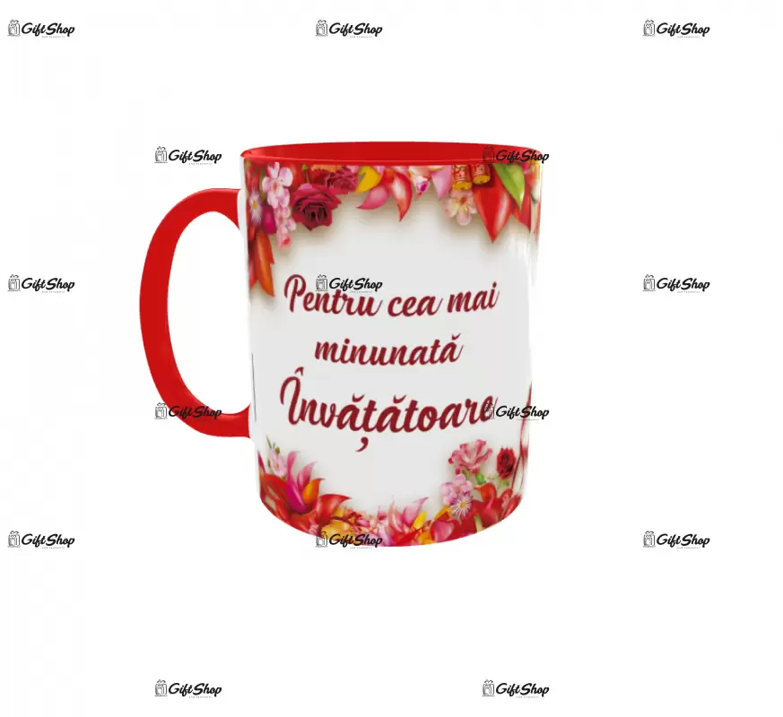 Pentru cea mai minunata invatatoare, cana ceramica, 330ml, cgs1192