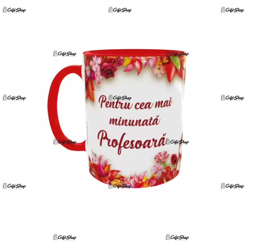 Pentru cea mai minunata profesoara, cana ceramica, 330ml, cgs1193