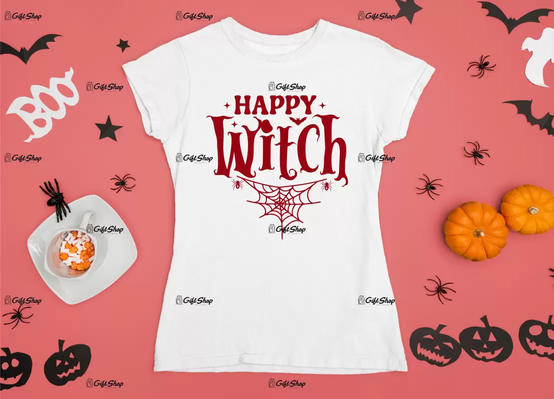 Happy witch, tricou cu mesaj