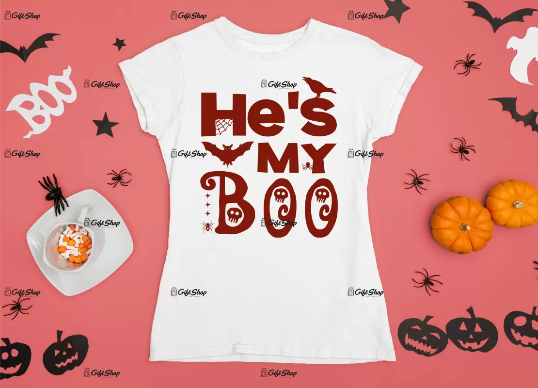 He`s my boo, tricou cu mesaj