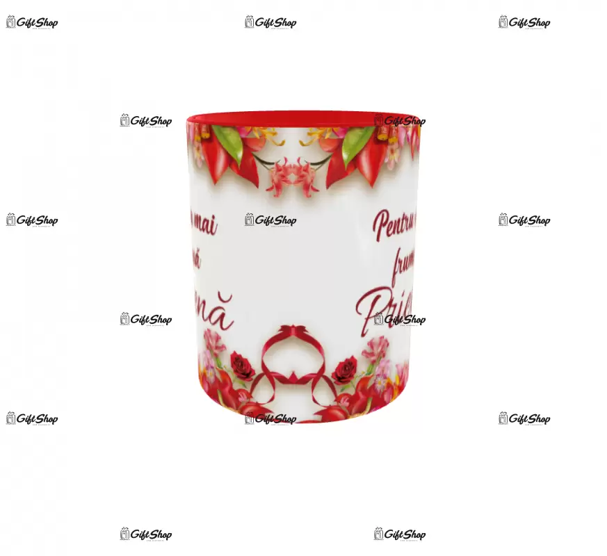 Pentru cea mai frumoasa prietena, cana ceramica, 330ml, cgs1199