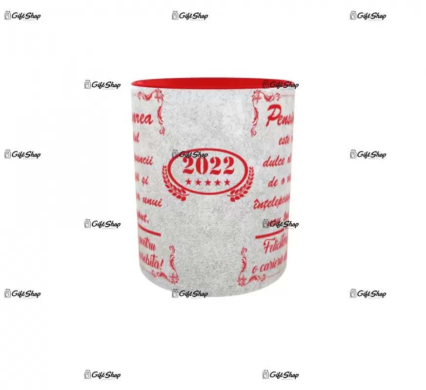 Pensionarea este rodul muncii ( anul curent ), cana ceramica, 330ml, cgs1212a