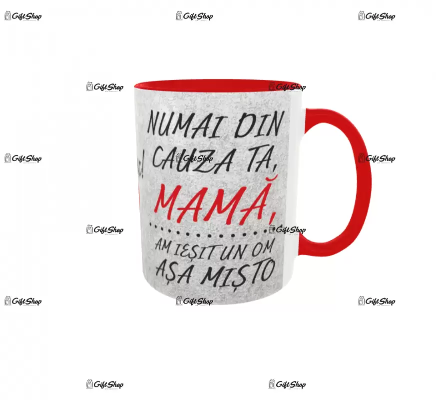 Numai din cauza..., cana ceramica, 330ml, cgs1222