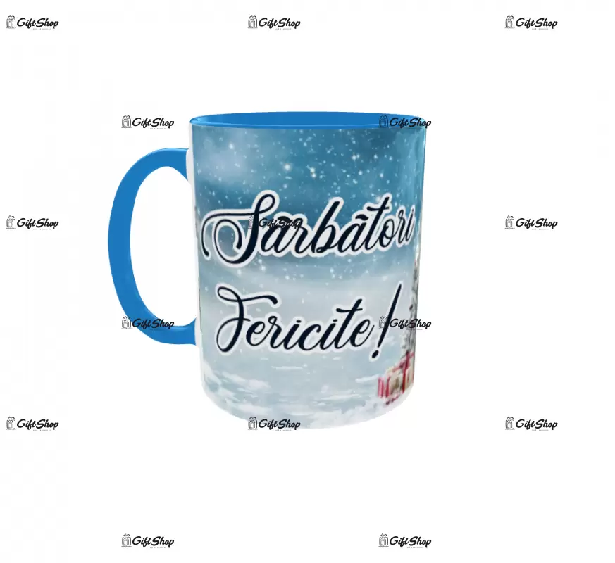 Sarbatori fericite!, cana ceramica, 330ml, cgs1233