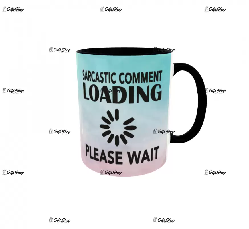 Sarcastic comment loading, cana ceramica, 330ml,  cgs1312b