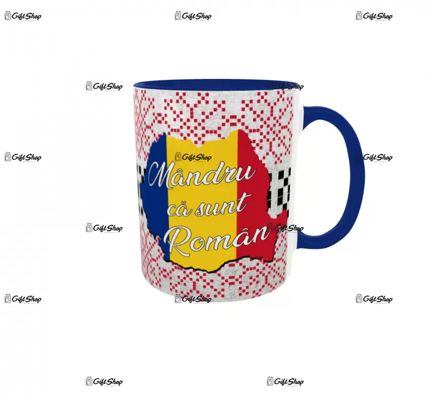 Mandru ca sunt roman, cana ceramica, 330ml,  cgs1329