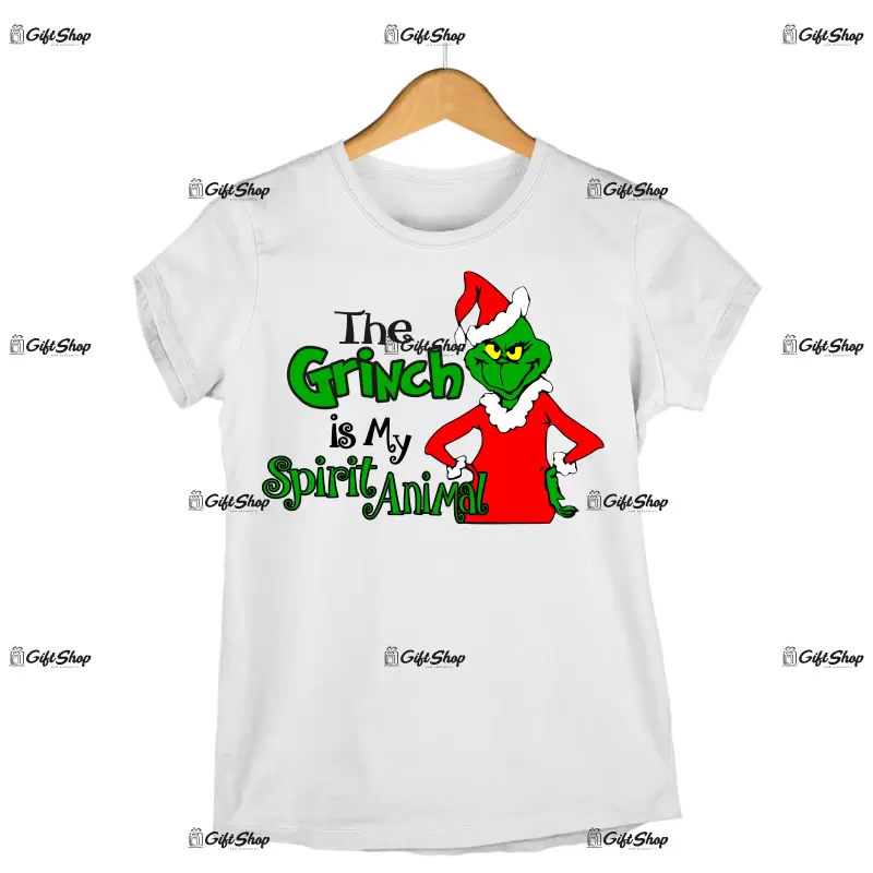 The grinch is my spirit animal  -   , tricou cu mesaj.