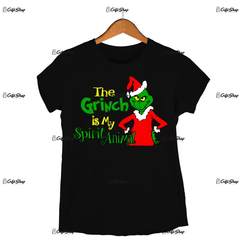 The grinch is my spirit animal  -   , tricou cu mesaj.