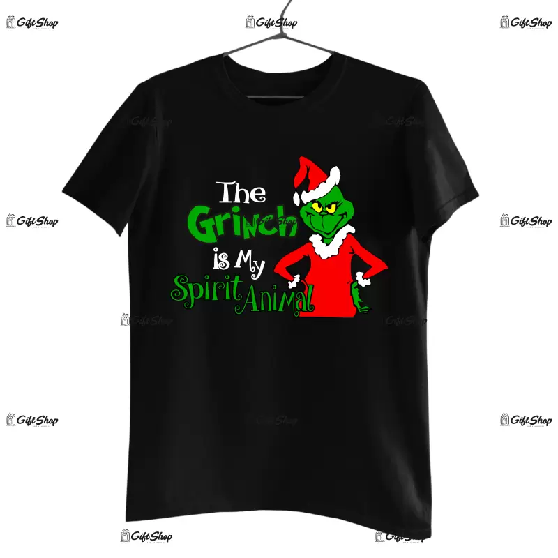 The grinch is my spirit animal  -   , tricou cu mesaj.