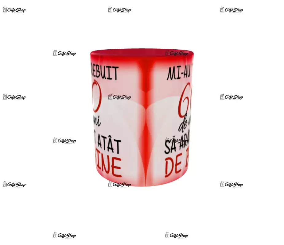 Mi-au trebuit 60 de ani sa arat atat de bine, cana ceramica, 330ml, model 2