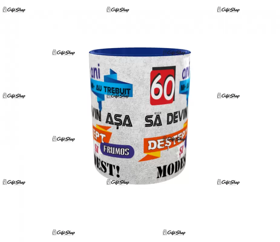 Mi-au trebuit 60 de ani sa arat atat de bine, cana ceramica, 330ml, model 3