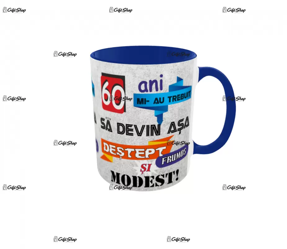 Mi-au trebuit 60 de ani sa arat atat de bine, cana ceramica, 330ml, model 3