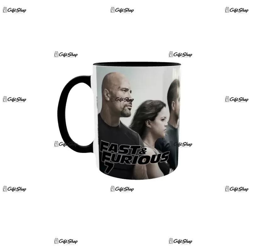 Fast and furious 7, model 1, cana din ceramica, 330ml