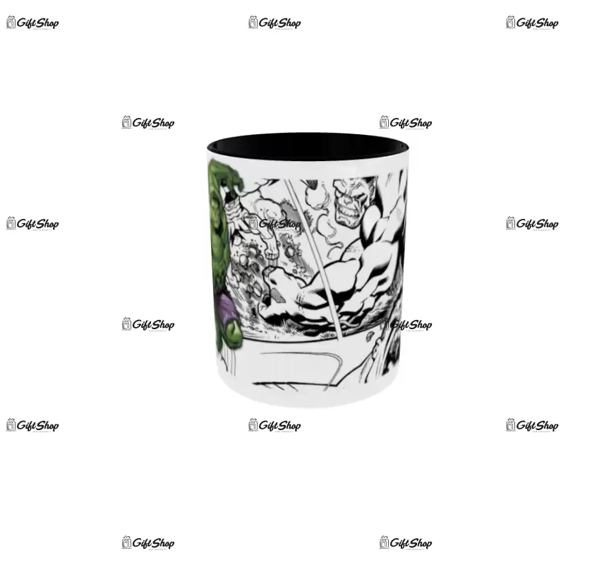 Hulk, model 1, cana din ceramica, 330ml
