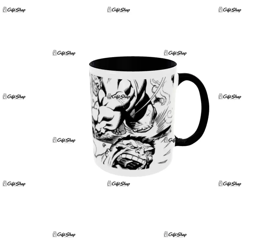 Hulk, model 1, cana din ceramica, 330ml