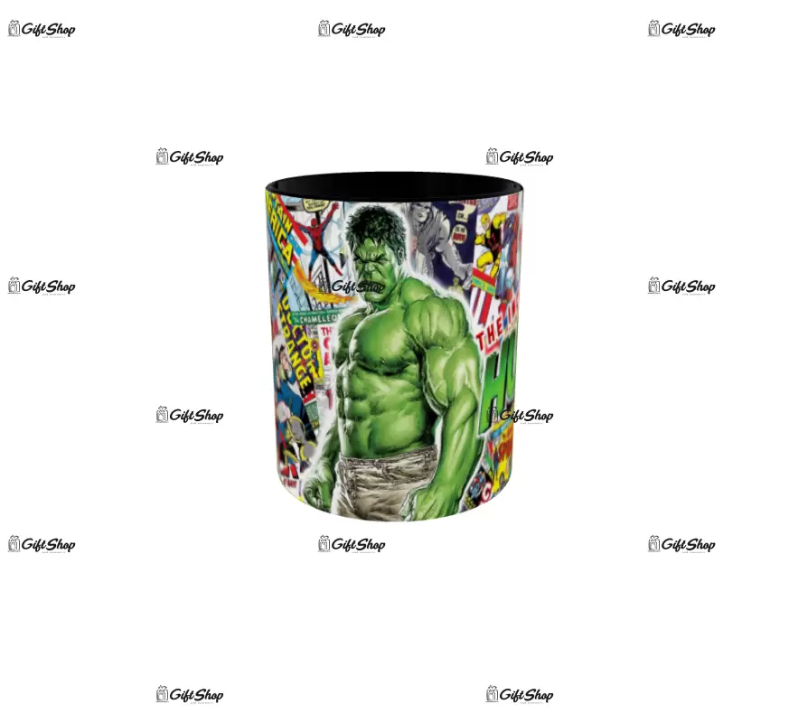 Hulk, model 2, cana din ceramica, 330ml