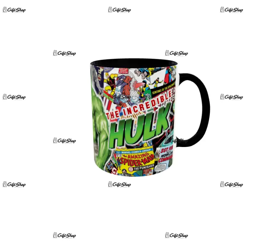Hulk, model 2, cana din ceramica, 330ml