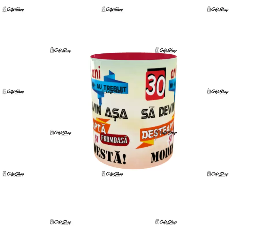 30 ani mi-au trebuit sa devin asa desteapta, cana ceramica, 330ml