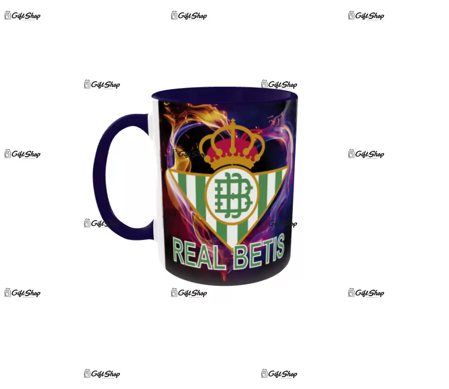 Real betis, cana ceramica, 330ml
