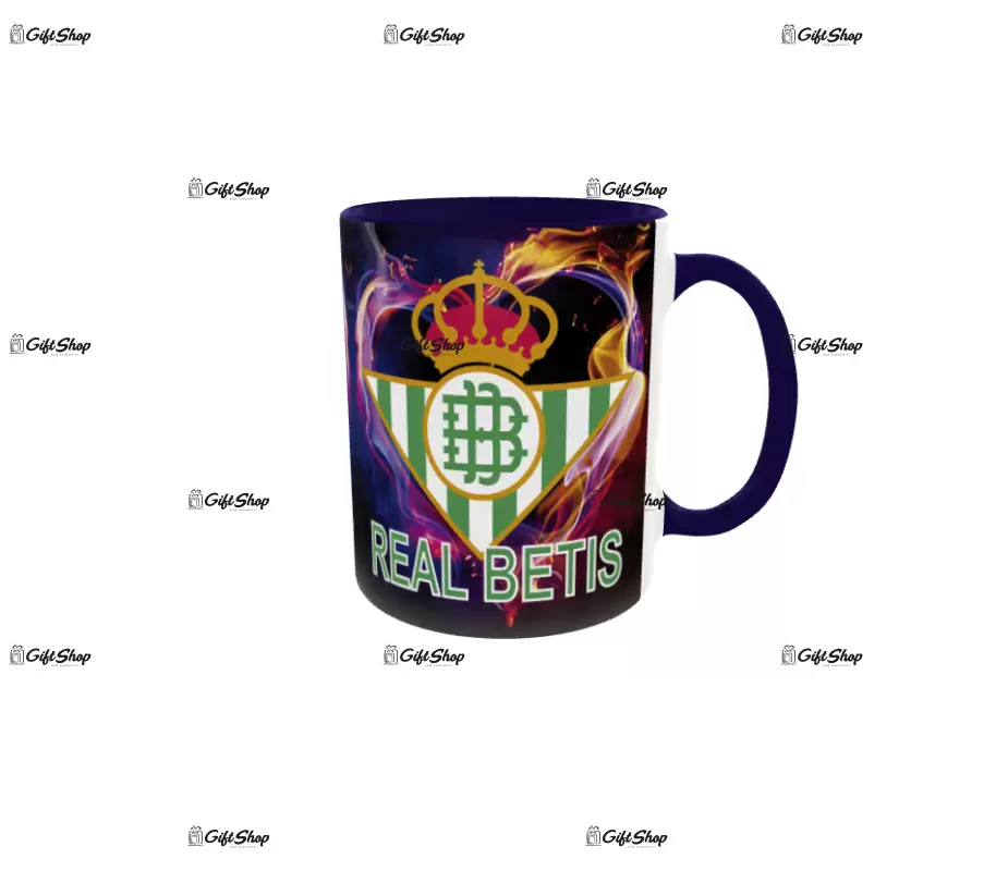 Real betis, cana ceramica, 330ml