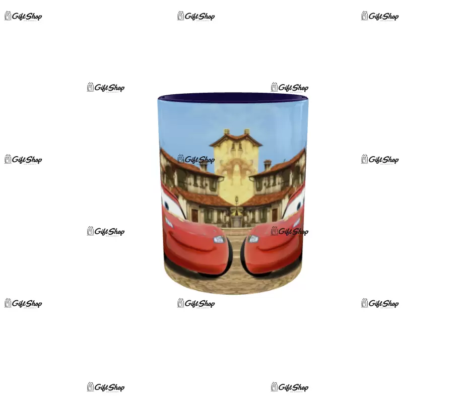 Fulger mc queen, model 2, cana ceramica, 330ml