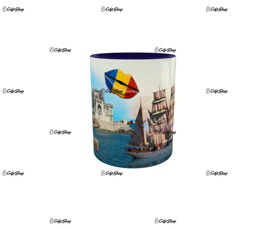 Black sea romania, model 1, cana ceramica, 330ml