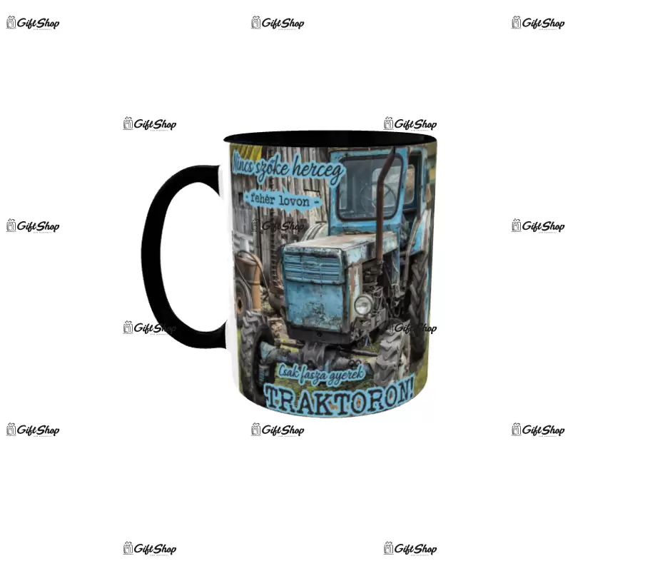 Csak fasza gyerek traktoron, cana din ceramica, 330ml