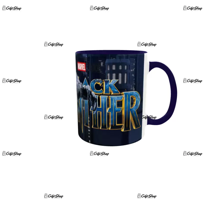 Black panther, cana din ceramica, 330ml, model 1