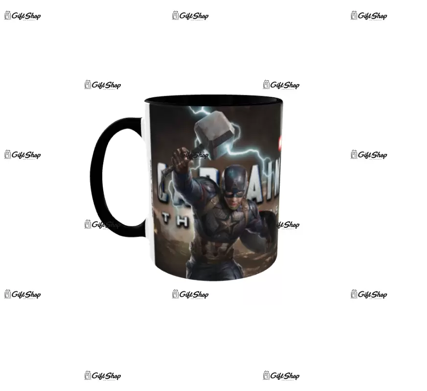Captain america, cana din ceramica, 330ml, model 2