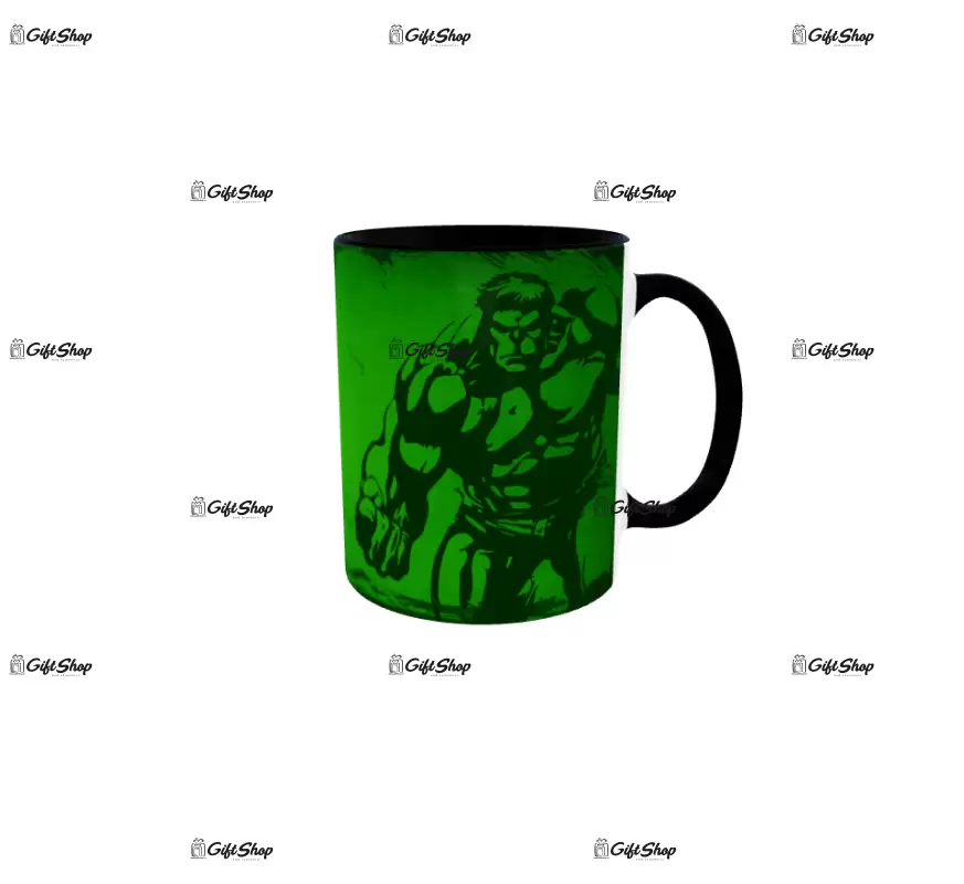 Hulk, cana din ceramica, 330ml, model 4