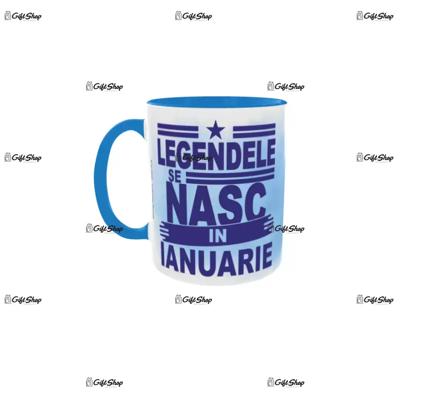 Legendele se nasc in ianuarie, cana din ceramica, 330ml