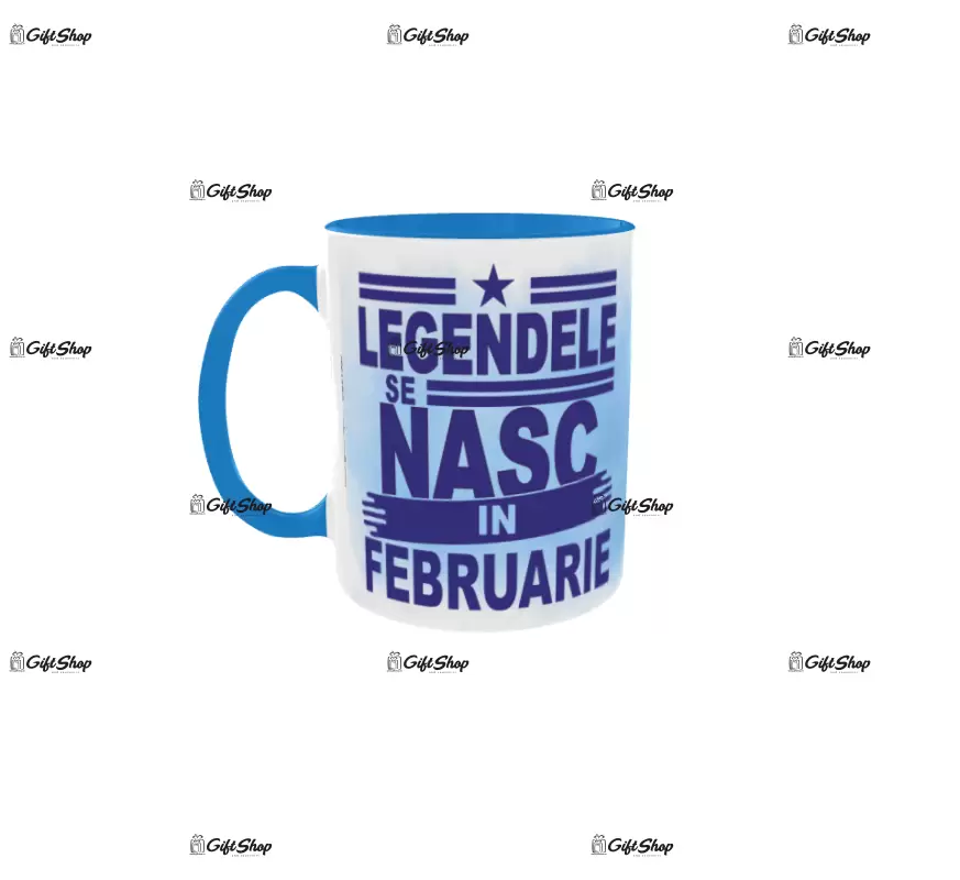 Legendele se nasc in februarie, cana din ceramica, 330ml