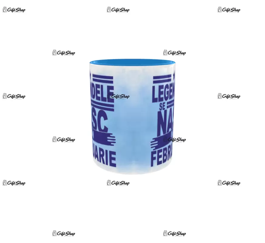 Legendele se nasc in februarie, cana din ceramica, 330ml