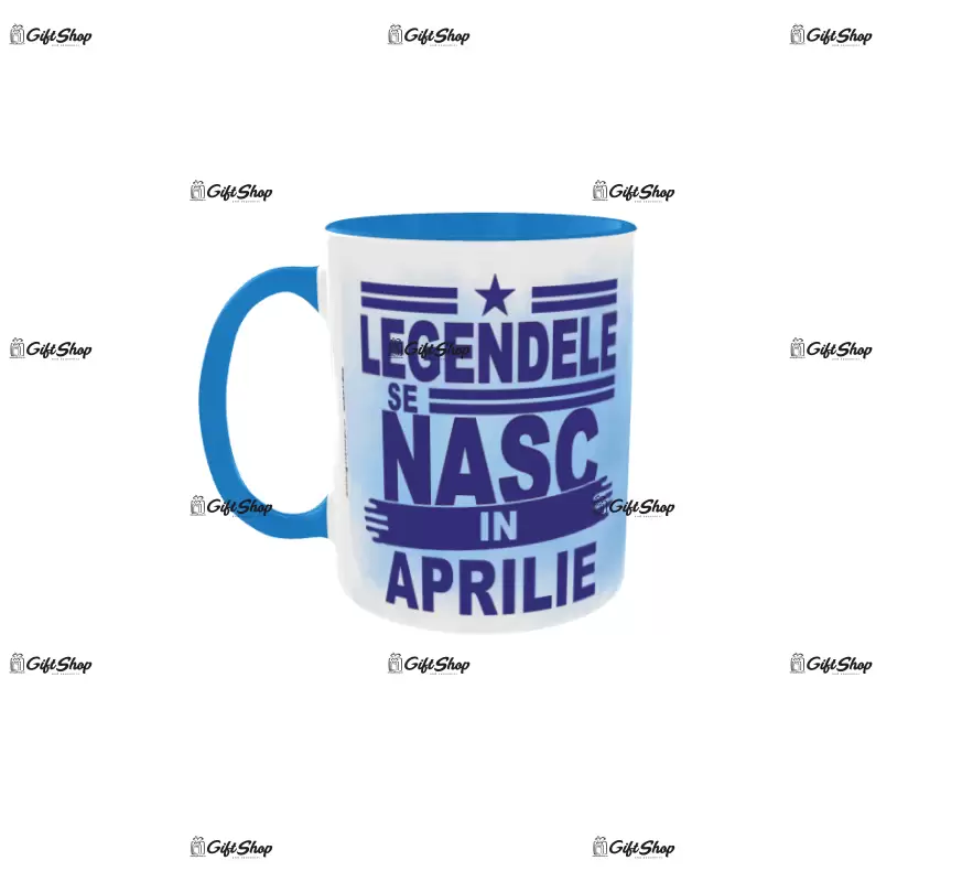 Legendele se nasc in aprilie, cana din ceramica, 330ml