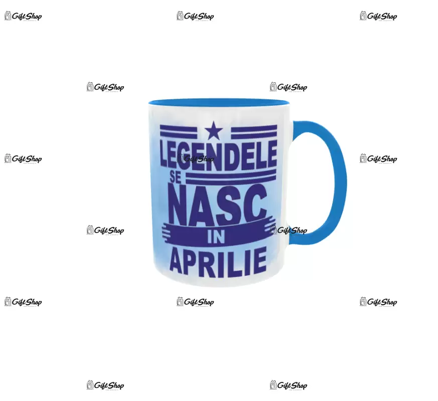 Legendele se nasc in aprilie, cana din ceramica, 330ml