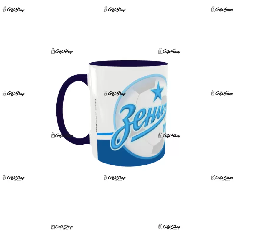 Fc zenit saint petersburg, cana din ceramica, 330ml