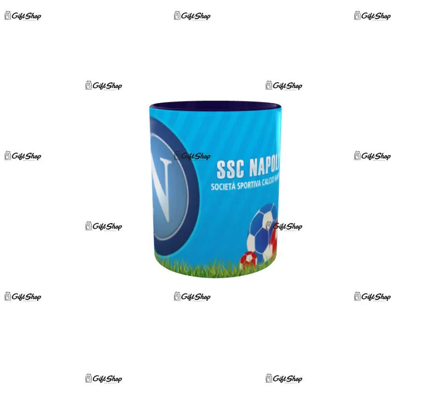 Ssc napoli, cana din ceramica, 330ml