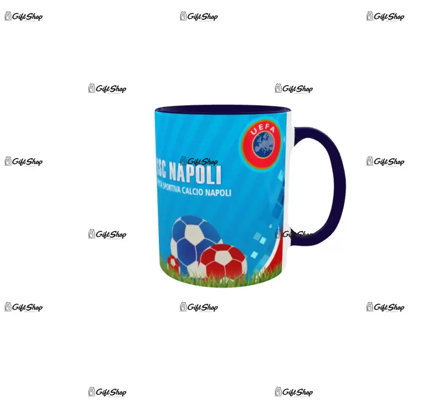 Ssc napoli, cana din ceramica, 330ml