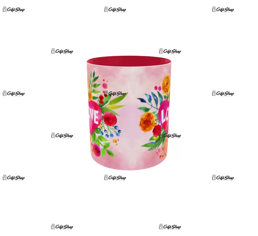 Love, cana din ceramica, 330ml, model 1