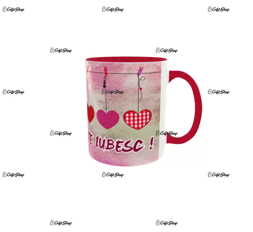 Te iubesc, cana din ceramica, 330ml, model 1