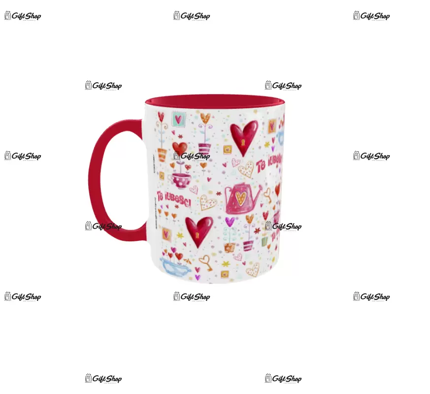 Te iubesc, cana din ceramica, 330ml, model 2