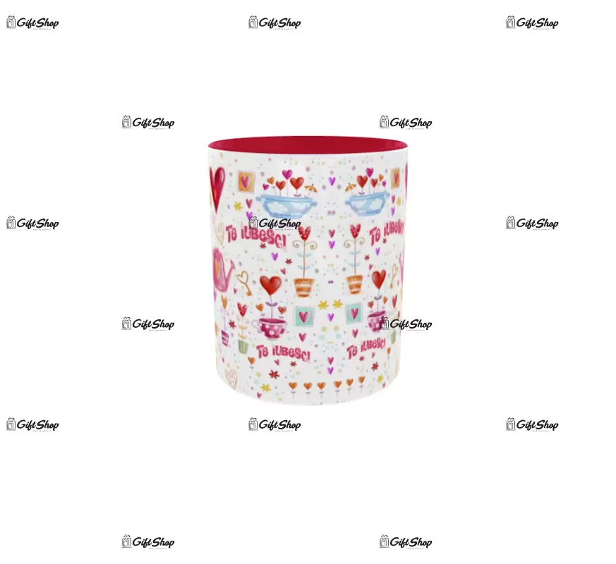 Te iubesc, cana din ceramica, 330ml, model 2