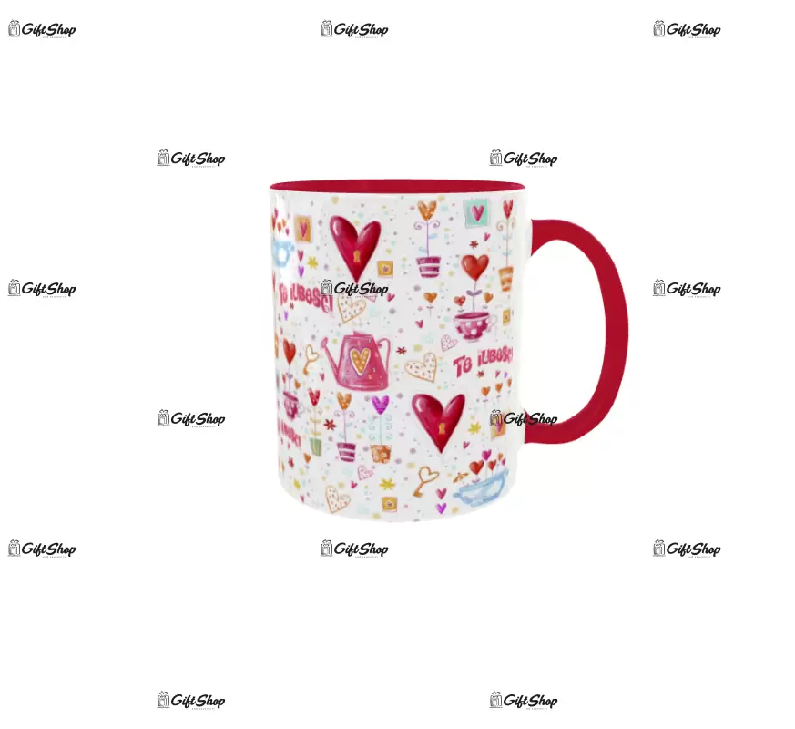 Te iubesc, cana din ceramica, 330ml, model 2