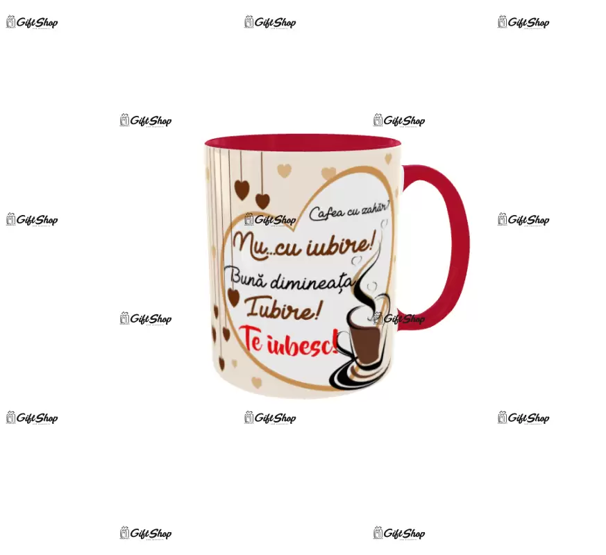 Te iubesc, cana din ceramica, 330ml, model 3