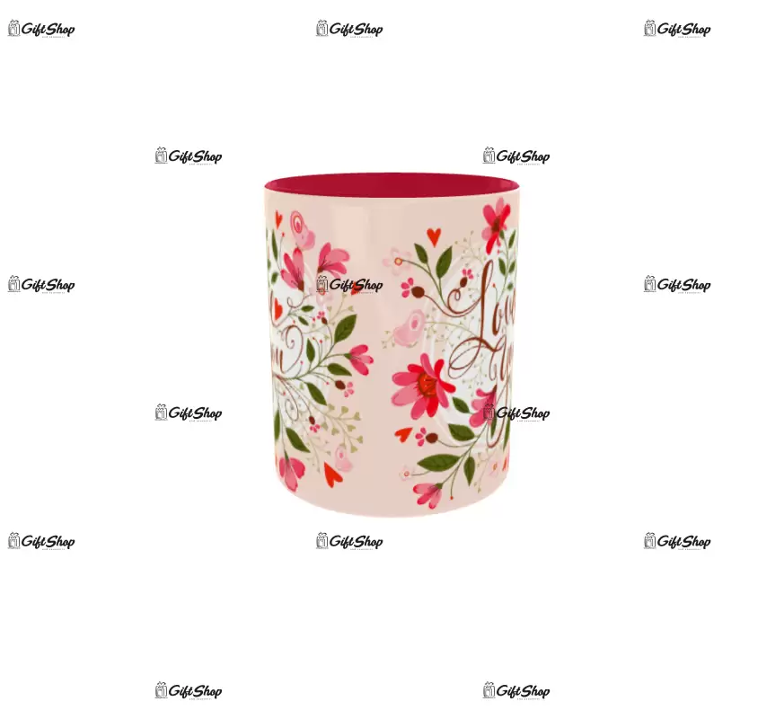 Love you, cana din ceramica, 330ml, model 1