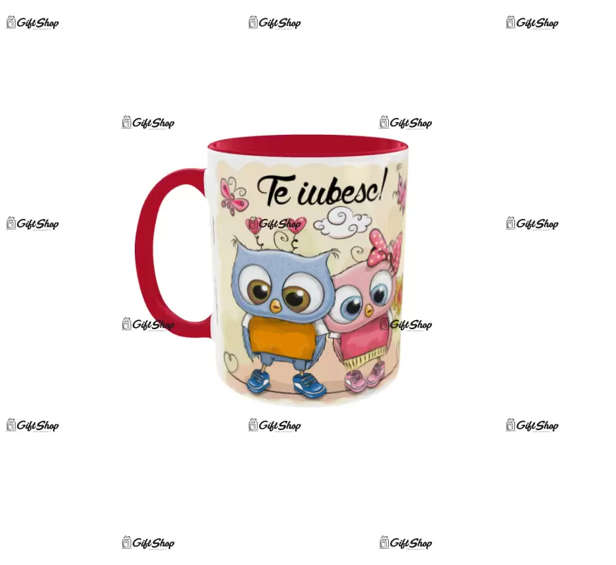 Te iubesc, cana din ceramica, 330ml, model 6