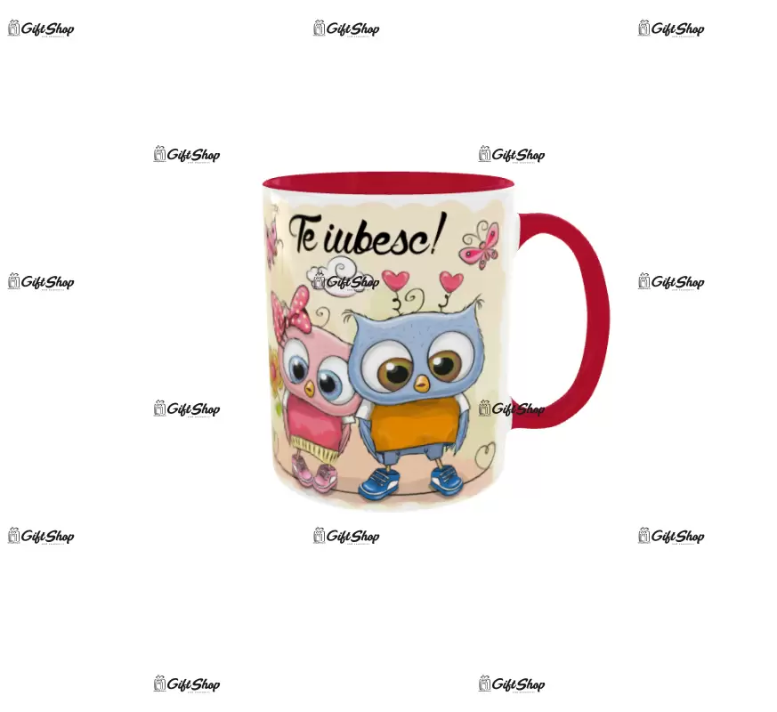 Te iubesc, cana din ceramica, 330ml, model 6
